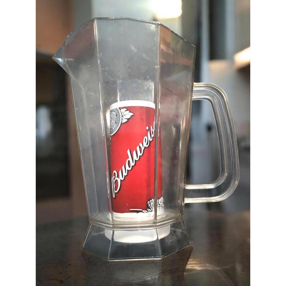 Vintage Budweiser Pitcher w/ Classic Octagonal Design Cookout Beverage